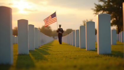 military personal paying tribute at graveyard veterans day 