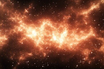 Fototapeta premium Celestial Nebula: A breathtaking visual of the celestial beauty, with glowing, fiery hues and swirling gases to transport you to the heart of a vibrant, active galaxy, where stars are born.