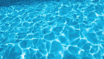 Fototapeta premium Swimming pool with clear blue water