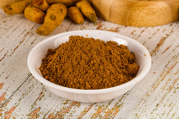 Indian cuisine - curry powder for culinary