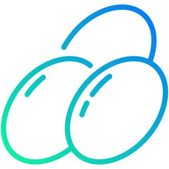 potato gradient line icon