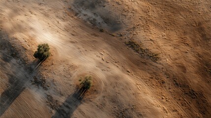Rolling golden hills landscape — warm brown & ochre for presentation backgrounds, wallpapers and posters