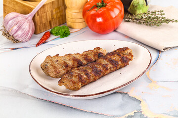 Beef kebab minced meat shashlik