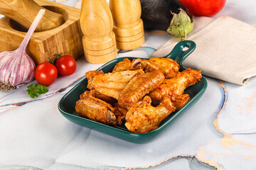Grilled spicy chili chicken wings