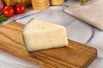 Sheep hard cheese Caprino Romano