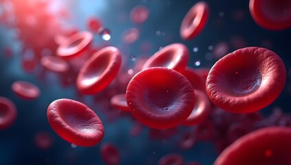 red blood cells in vein