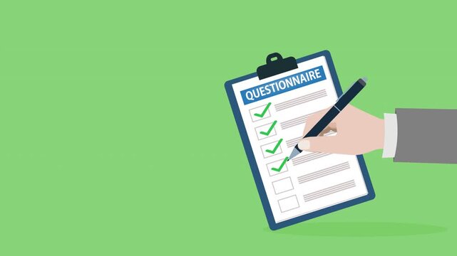 Online questionnaire survey, customer feedback choice or checklist, internet exam, opinion or comment, answer question, surveyor poll concept