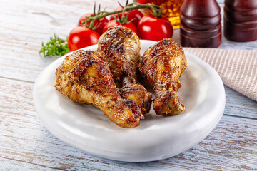 Baked chicken drumsticks with spices
