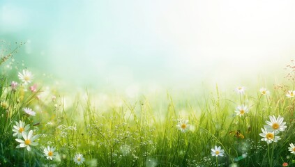 Fototapeta premium Lush botanical backdrop with open area