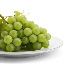 green grapes on a plate