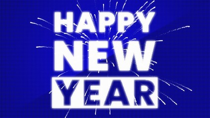 Fancy Particle Glowing Countdown New Year Festive Title Intro