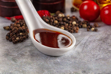 Black pepper sauce for meat