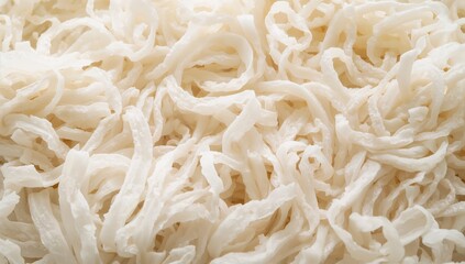 White rice noodle texture and pattern background for cooking and breakfast