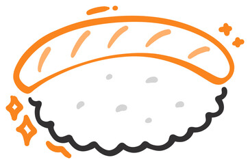 Cute Sushi Roll Sticker