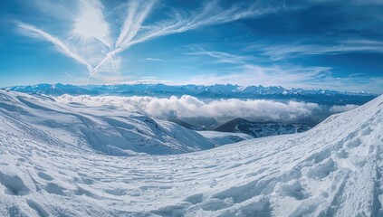 Stunning Mountain Scenery With Panoramic