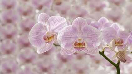 Fototapeta premium Pink Dendrobium Orchid Blossoms