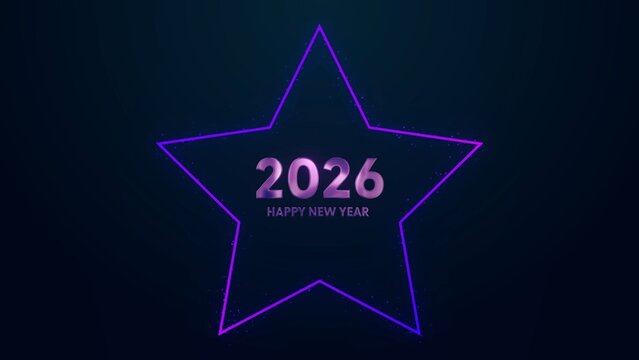 Floating Particles Star New Year Glow Shine Title