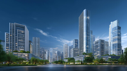 A group of urban planners analyzing smart city concepts supported by Chinese IT innovations highlighting sustainability digital infrastructure and global urban development.