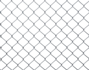 Close-up, seamless illustration of a metal chain link fence over a black background