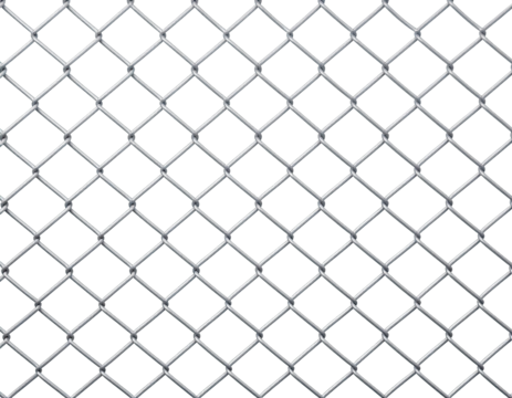 Close-up, seamless illustration of a metal chain link fence over a black background