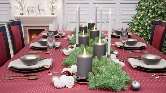 Celebrate Christmas With a Festive Holiday Table Setting