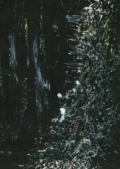 Dynamic mood abstract expression for background. Emotional painting