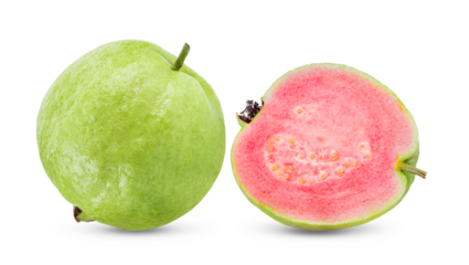 guava isolated on transparent png ( image from camera )