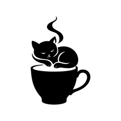 Cozy Cat and Coffee Moment