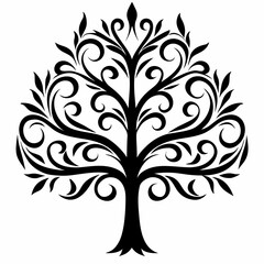 Obraz premium Cotton tree on white background.06