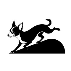 running dog vector