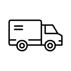 Delivery truck icon symbolizing logistics service