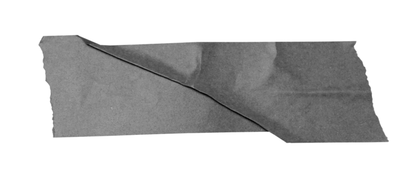 isolated black paper adhesive tape strips of different sizes on a white background, adhesive black tape png isolated on transparent background.