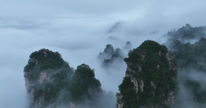 Beautiful landscape in Zhangjiajie, china