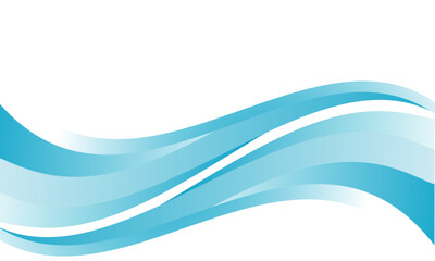 Fototapeta premium Blue and white business wave banner background. vector