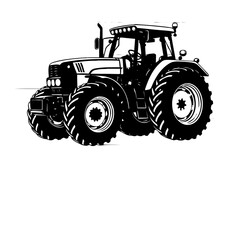 tractor isolated on white background