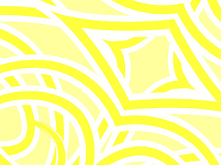 colourful simple anda modern batik line art 