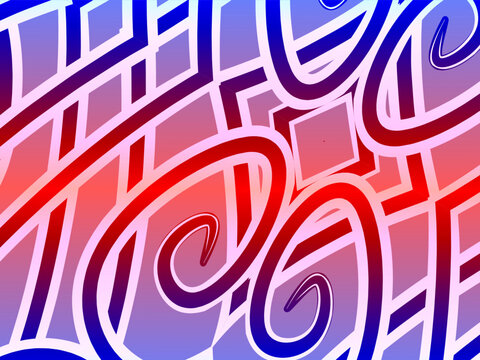 colourful simple anda modern batik line art 