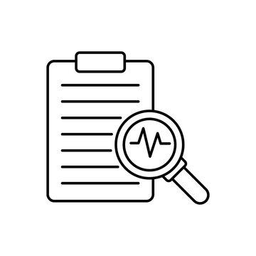 Icon a diagnostic, isolated against a clean background.