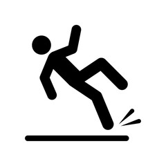 Fototapeta na wymiar Caution wet floor icon