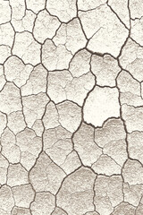 Cracked dry earth vector texture, ideal for desert themes, backgrounds, or environmental design projects.