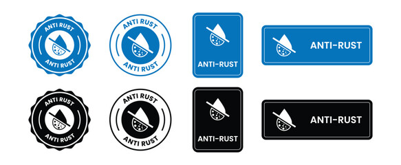 Teal anti rust droplet seals badge emblem, anti rust, seal, badge, emblem, stamp, label, droplet, water drop, liquid, protection, prevention, metal, corrosion, rustproof, coating, chemical, industrial