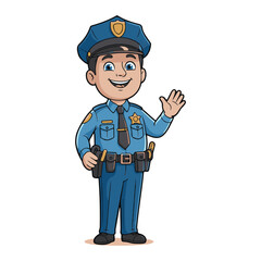 funny cartoon policeman