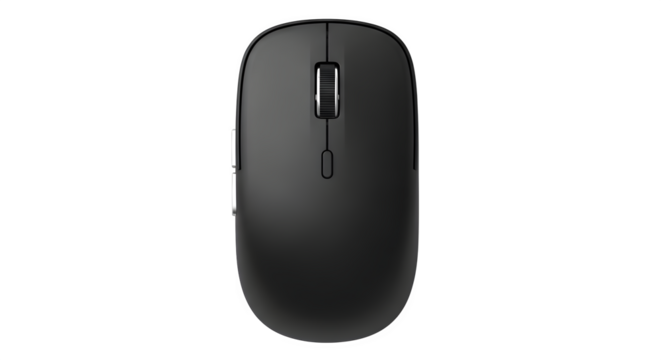 Wireless computer mouse isolated on transparent background modern input device for laptop and desktop computers technology and connectivity - Powered by Adobe