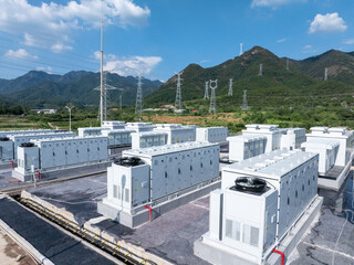 Overlooking the energy storage power station