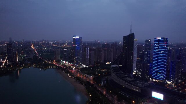 Hefei city night view