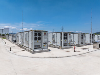 Naklejka na ściany i meble Overlooking the energy storage power station Naklejka na ściany i meble Overlooking the energy storage power station