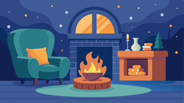 A cozy fireplace with comfortable chairs providing a warm and inviting atmosphere for chilly days.