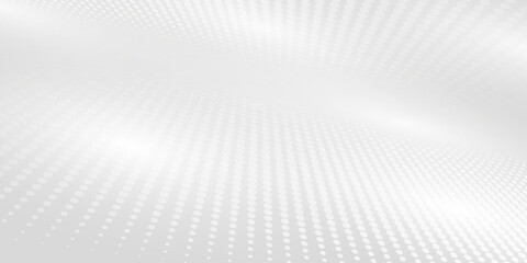 Geometric background modern abstract background, futuristic graphics. White gray wave light technology texture background dots.
