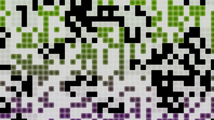 Abstract Pixelated Gradient With Black Squares And Fading Colors