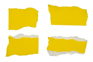 PNG Ripped yellow paper torn edges with transparent background paper tear